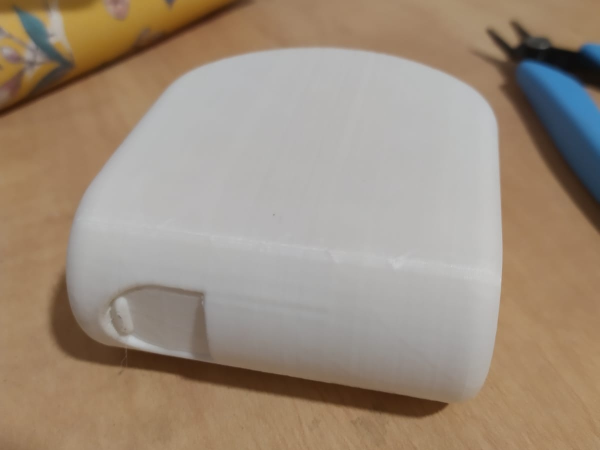 First physical prototype of the redesigned box